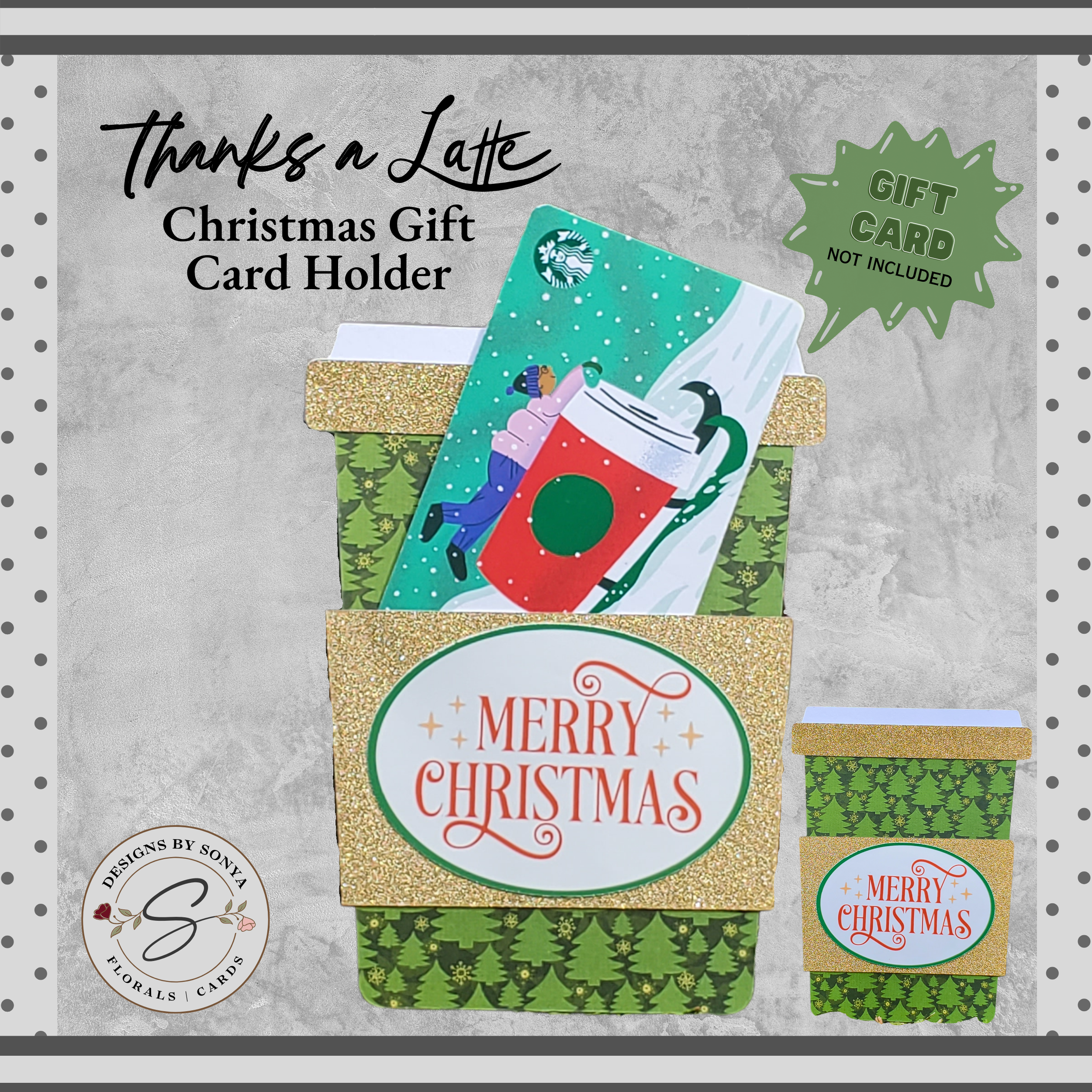 Show Appreciation this Christmas Season with a Unique Coffee Cup Designed Holiday Gift Card Holder
