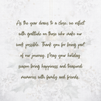 Handcrafted Ornament Design Christmas Card – Unique 7.25” Square Holiday Greeting, Red Satin Bows, Choice of 7 Interior Verses or Custom