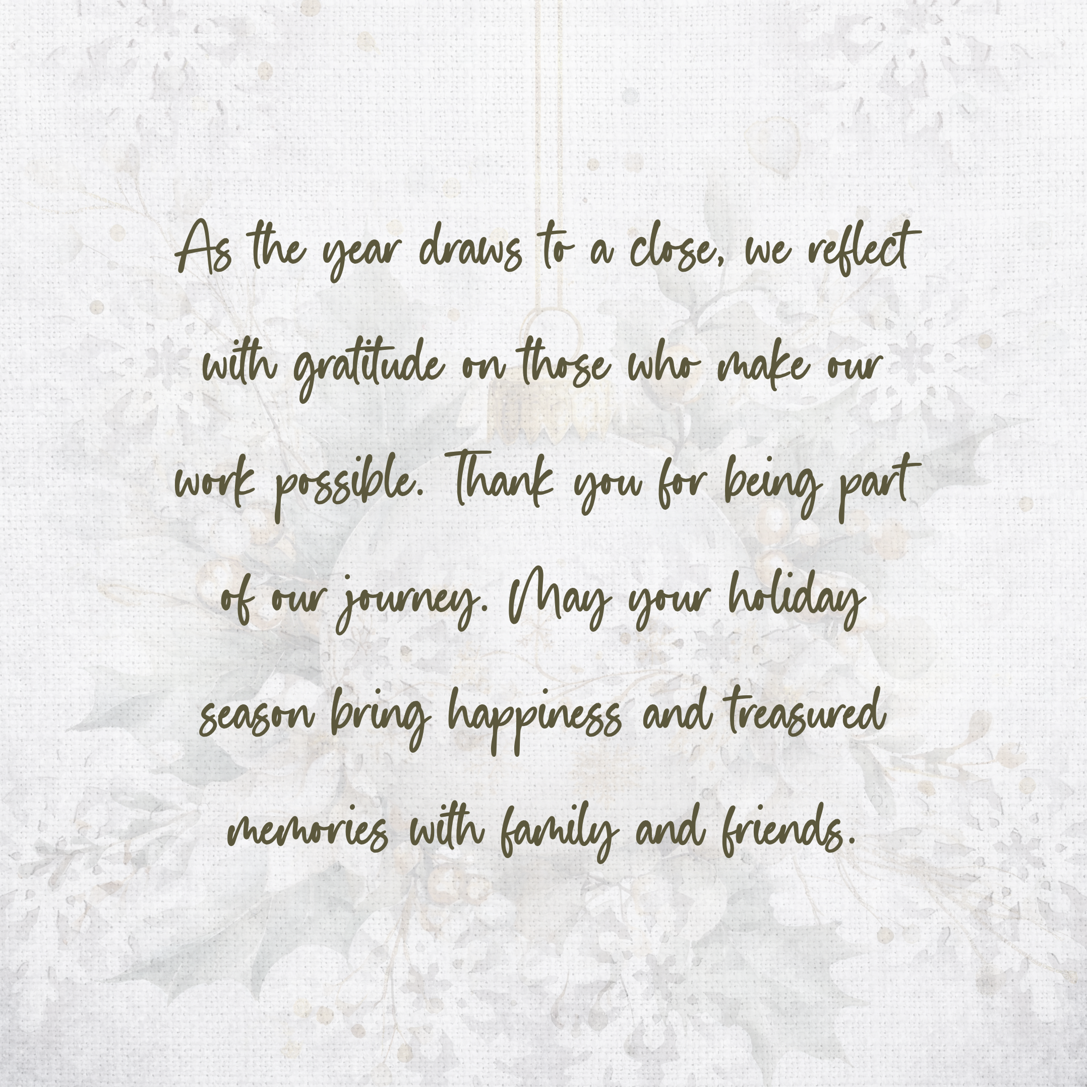 Handcrafted Ornament Design Christmas Card – Unique 7.25” Square Holiday Greeting, Red Satin Bows, Choice of 7 Interior Verses or Custom