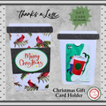 Cardinal Christmas Gift Card Holder – Coffee Cup Style with A2 Envelope – Handmade Holiday Appreciation Card – Merry Christmas