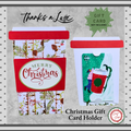 Christmas Coffee Cup Gift Card Holder – Birch Pine Merry Christmas – Handmade Holiday Card for Teachers, Coworkers, Staff