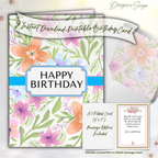 Floral Birthday Card Front
Printable A7 5x7 birthday card with a colorful floral pattern and “Happy Birthday” label; instant download, print-at-home greeting.