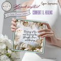 Handcrafted Sympathy Card – Comfort & Healing Square Design with Lined Coordinated Envelope, Thinking of You, Grief Support, Memorial Gift