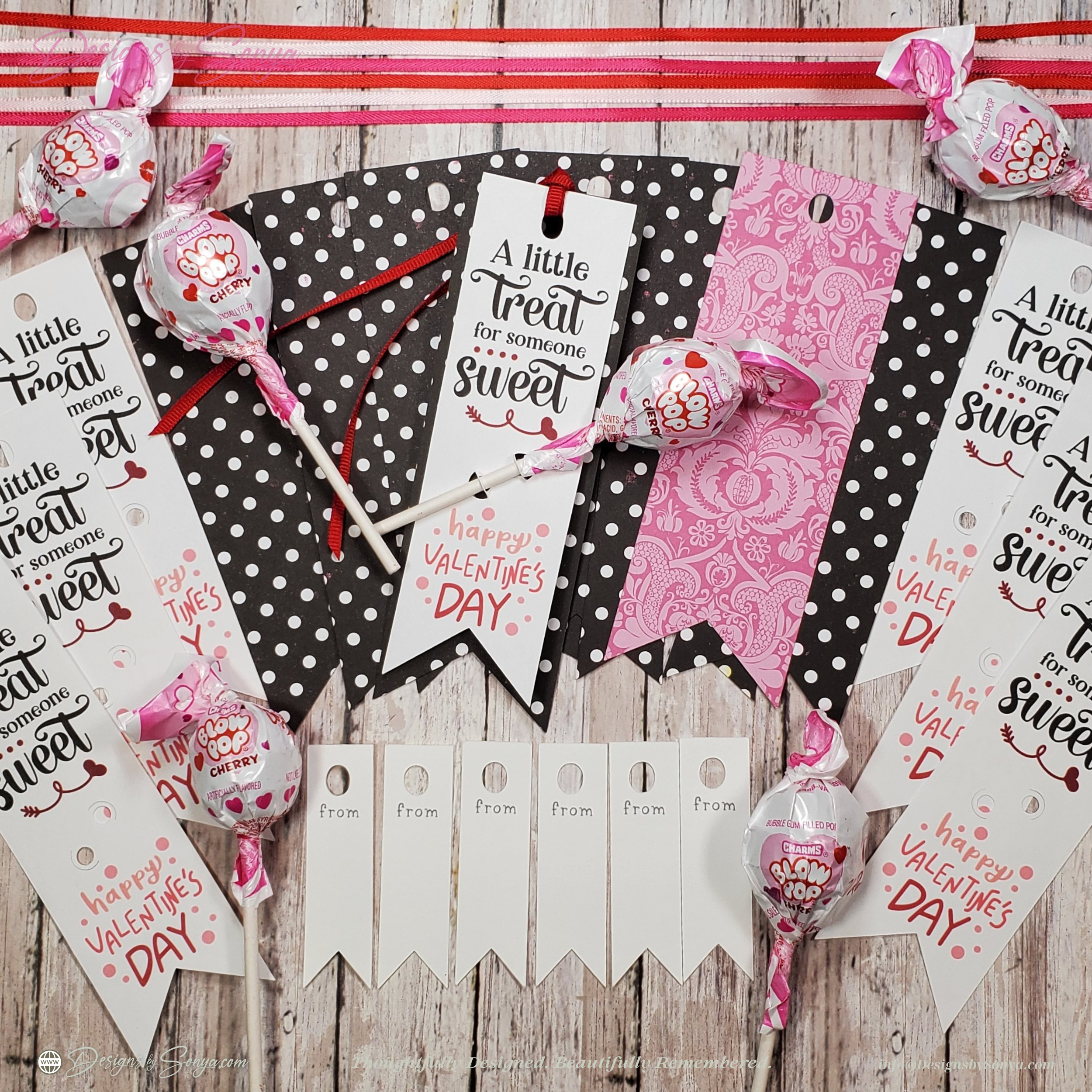 Classroom Valentine Bookmark Treat Holders Set of 6 – “A Little Treat for Someone Sweet” – Easy DIY School Valentines Party Favor