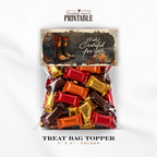 Printable Firefighter Treat Bag Topper | Firefighter Appreciation Gift | First Responder Thank You