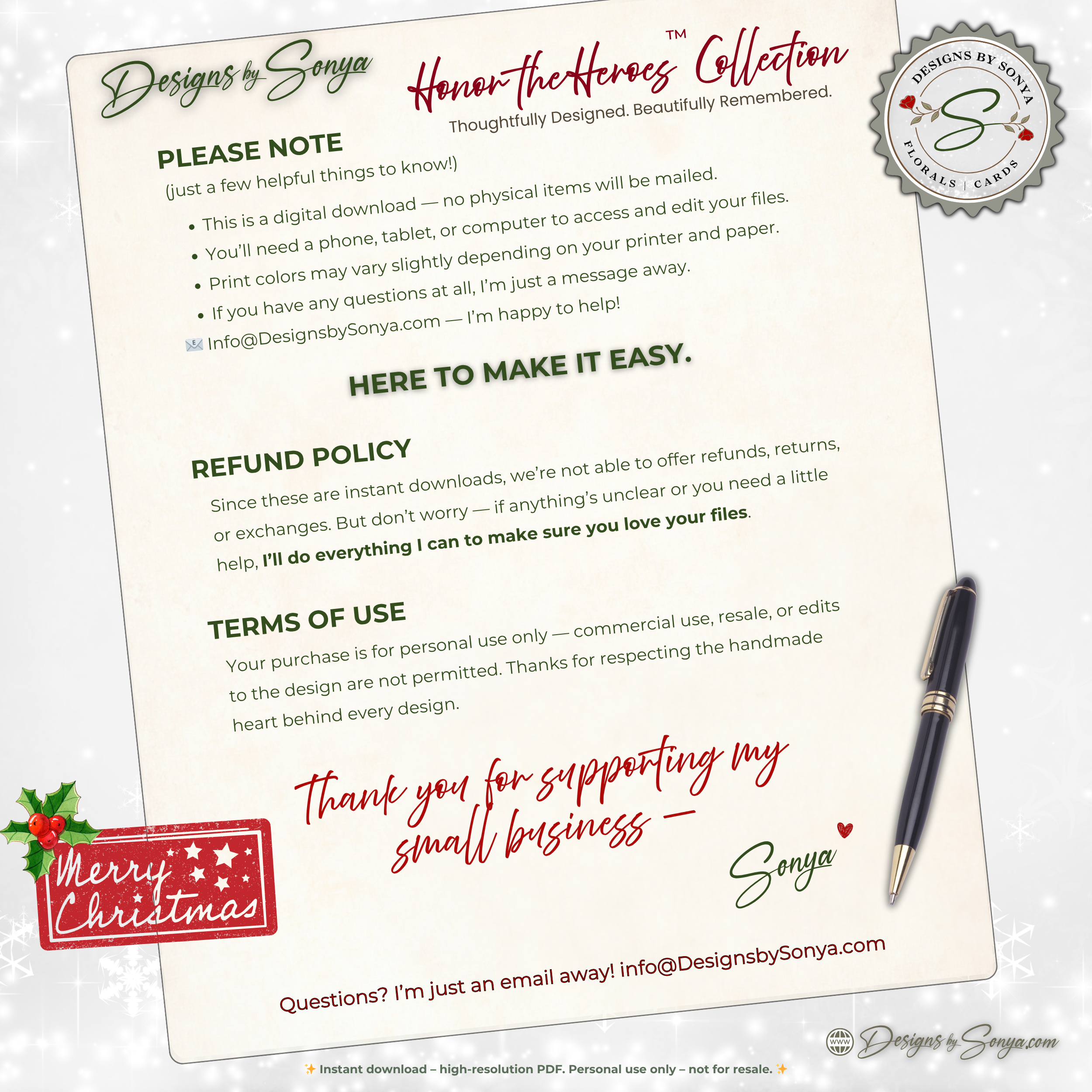 Engine 37 Printable Firetruck Christmas Card • Festive Firehouse Holiday Greeting • First Responder Santa Scene • Instant Download DIY