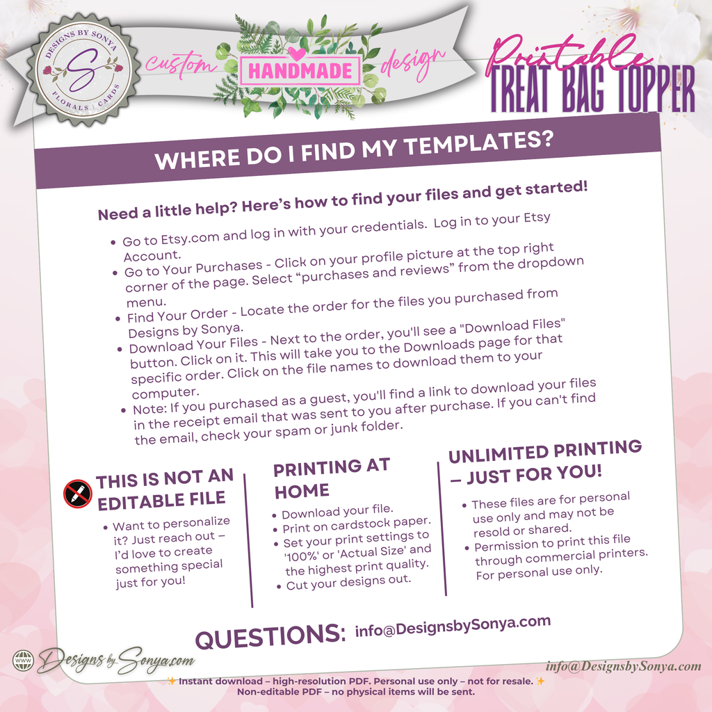 Vintage Valentine Printable Treat Bag Topper – Happy Valentine’s Day Candy Bag Topper for Classroom Treats, Teachers & Neighbors – 4"x2" Folded