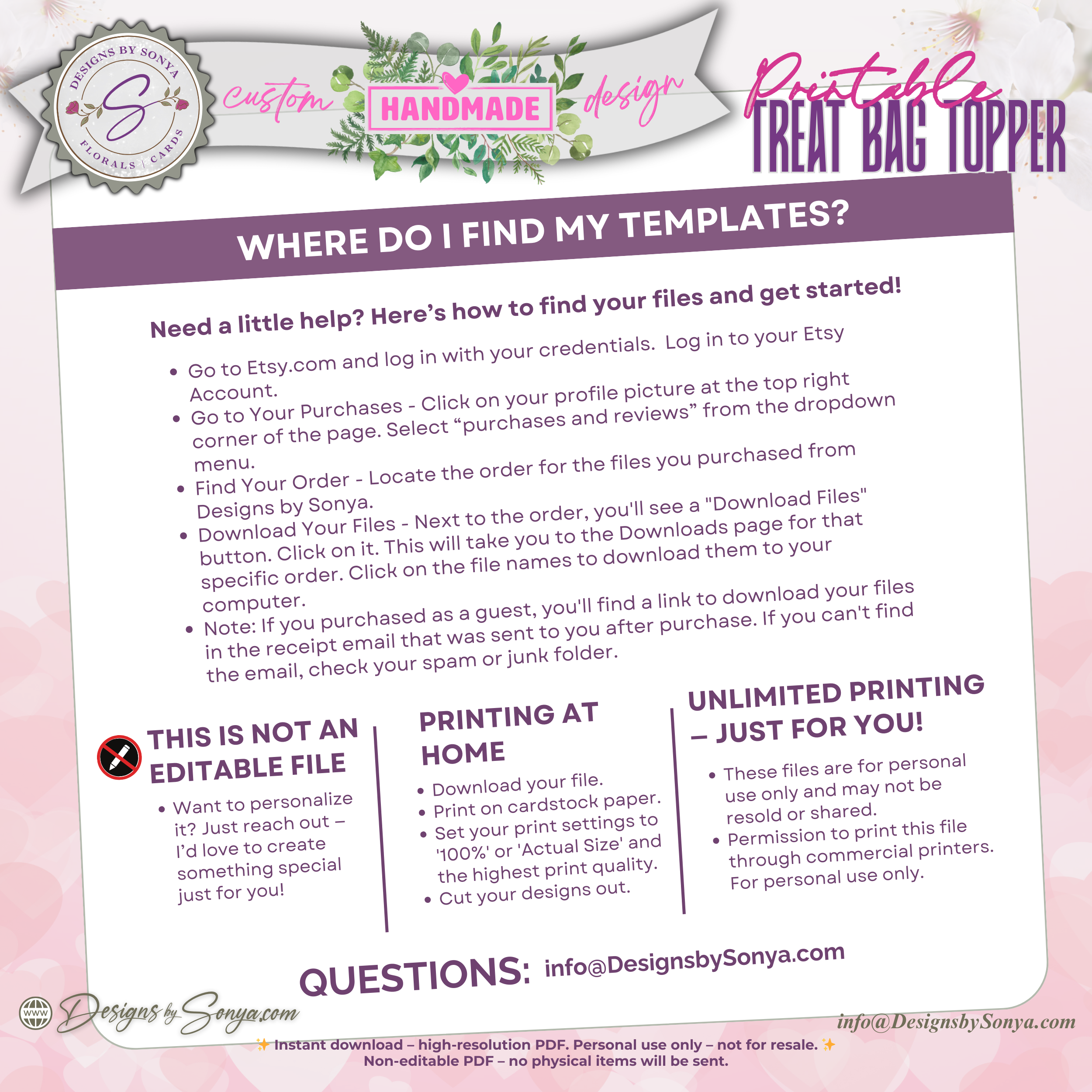 Vintage Valentine Printable Treat Bag Topper – Happy Valentine’s Day Candy Bag Topper for Classroom Treats, Teachers & Neighbors – 4"x2" Folded