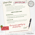 Printable Christmas Card – Watercolor Ornament with Red Bow, Holiday Greeting Card for Friends, Neighbors, Teachers, Coworkers, Family, Ministries