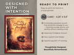 Texas Wildfire "Truly Grateful for You" Printable Thank You Card for Firefighters and First Responders