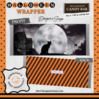 Custom Halloween Digital Candy Bar Wrapper | Printable Candy Bar Covers | Instant Download for Trick-or-Treat Party Favors | Fits 1.55 oz Hershey's Chocolate Bar