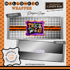 Custom Halloween Digital Candy Bar Wrapper | Printable Candy Bar Covers | Instant Download for Trick-or-Treat Party Favors | Fits 1.55 oz Hershey's Chocolate Bar