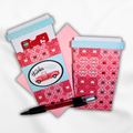 Coffee Gift Card Holder, Thanks a Latte Gift for Teachers, Coworkers & Friends, Red Vintage Truck