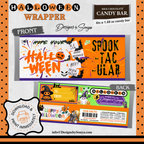 Custom Halloween Digital Candy Bar Wrapper | Printable Candy Bar Covers | Instant Download for Trick-or-Treat Party Favors | Fits 1.55 oz Hershey's Chocolate Bar