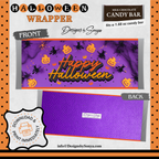 Custom Halloween Digital Candy Bar Wrapper | Printable Candy Bar Covers | Instant Download for Trick-or-Treat Party Favors | Fits 1.55 oz Hershey's Chocolate Bar