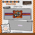 Custom Halloween Digital Candy Bar Wrapper | Printable Candy Bar Covers | Instant Download for Trick-or-Treat Party Favors | Fits 1.55 oz Hershey's Chocolate Bar