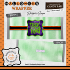 Custom Halloween Digital Candy Bar Wrapper | Printable Candy Bar Covers | Instant Download for Trick-or-Treat Party Favors | Fits 1.55 oz Hershey's Chocolate Bar