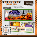 Custom Halloween Digital Candy Bar Wrapper | Printable Candy Bar Covers | Instant Download for Trick-or-Treat Party Favors | Fits 1.55 oz Hershey's Chocolate Bar