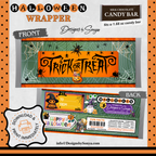 Custom Halloween Digital Candy Bar Wrapper | Printable Candy Bar Covers | Instant Download for Trick-or-Treat Party Favors | Fits 1.55 oz Hershey's Chocolate Bar