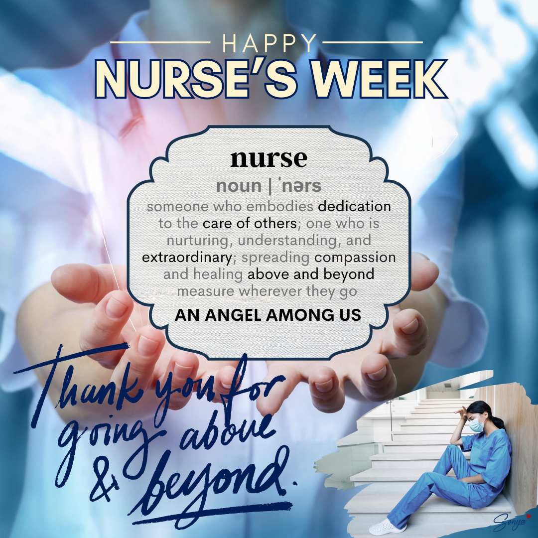 Social Media Message Listing | Nurse's Week Appreciation Post | May 6th to May 12th | Convenient PNG Digital Instant Download | Facebook