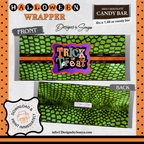 Custom Halloween Digital Candy Bar Wrapper | Printable Candy Bar Covers | Instant Download for Trick-or-Treat Party Favors | Fits 1.55 oz Hershey's Chocolate Bar