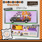 Custom Halloween Digital Candy Bar Wrapper | Printable Candy Bar Covers | Instant Download for Trick-or-Treat Party Favors | Fits 1.55 oz Hershey's Chocolate Bar