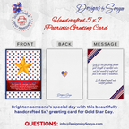 Gold Star Day Patriotic Greeting Card, Military Sympathy Card, 5x7 Memorial Day Card, Instant Download Printable Hero Tribute Card