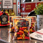 Printable Firefighter Treat Bag Topper, Fire Department Appreciation Gift, First Responder Thank You Favor, Firefighter Gift Bag Printable
