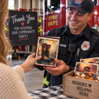 Printable Firefighter Thank You Card | A2 Firefighter Boots Card | Fire Department & First Responder Appreciation