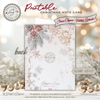 The "Greatest Gift Is Love" Card | Vintage Christmas Printable | Elegant Holiday Note Card | A2 (4.25x5.5) Folded Card | Digital Download