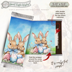 Sweet Easter Wishes Bunny Candy Bar Wrapper Printable – Watercolor Easter Chocolate Wrap for 1.55 oz Bars – Spring Basket Party Favor Treat