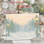 Engine 37 Firetruck Christmas Card Printable | A2 Holiday Card | Honor the Heroes Collection | Firefighter Santa Greeting Card | Envelope Liner