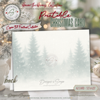 Engine 37 Snowy Firetruck Christmas Card Printable | A2 Holiday Card | Honor the Heroes Collection | Firefighter Greeting Card