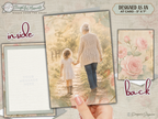 Grandmother Greeting Card, Grandma Gift from Granddaughter, 5" x 7" Printable, Thinking of You, Floral Keepsake Birthday Digital Download