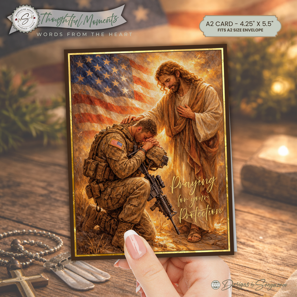 Military Prayer Card Printable, Praying for Your Protection