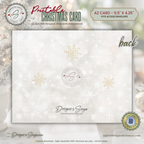 Printable Christmas Card • “Just for You” Watercolor Holly, Pine & Berries • A2 Folded (5.5" x 4.25") Holiday DIY Greeting Note Card