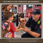 Firefighter Thank You Treats | Printable Mini Candy Bar Wrappers for Fire Department Appreciation