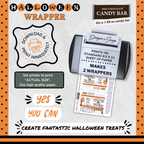 Classroom Activity for Teachers | Halloween Digital Coloring Candy Bar Wrapper | Instant Download Printable for Trick-or-Treat Party Favors