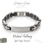 Lord's Prayer | Stainless Steel ID Style Bracelet | Michael Anthony Jewelry | Brand New in Box | Perfect Gift for Graduation or Father's Day