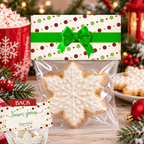 Printable Christmas Treat Bag Topper Collection | 4 Vintage Holiday Designs | Candy Bag Toppers for Classroom Parties & Christmas Gifts | 4" x 2" PDF