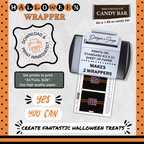 Custom Halloween Digital Candy Bar Wrapper | Printable Candy Bar Covers | Instant Download for Trick-or-Treat Party Favors | Fits 1.55 oz Hershey's Chocolate Bar