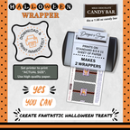 Custom Halloween Digital Candy Bar Wrapper | Printable Candy Bar Covers | Instant Download for Trick-or-Treat Party Favors | Fits 1.55 oz Hershey's Chocolate Bar