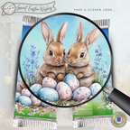 Sweet Easter Wishes Bunny Candy Bar Wrapper Printable – Watercolor Chocolate Sleeve for 1.55 oz Bars – Spring Basket Party Favor Treat