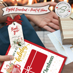 Lifestyle In Use

Hand holding the Holiday Cheer printable gift card holder beside a gift bag and wrapped presents. Demonstrates easy print-at-home, attach a gift card, and give for Christmas, corporate, or teacher gifts.