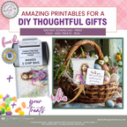 Floral Crown Jesus Printable Chip Bag Wrapper – Christian Easter Treat Bag, Faith Gift Favor, Religious Party Snack Wrapper