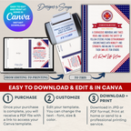 Easy Editing Guide
Step-by-step Canva editing and printing example showing how to customize and print the firefighter card at home.