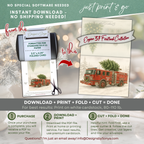 Printable Firetruck Christmas Card with Engine 37 Tree Delivery, Honor the Heroes Holiday Collection • Firefighter A2 (5.5"x4.25") Folded Greeting Card