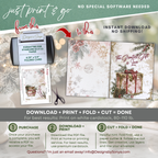 The "Greatest Gift Is Love" Card | Vintage Christmas Printable | Elegant Holiday Note Card | A2 (4.25x5.5) Folded Card | Digital Download