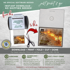 Texas Wildfire Thank You Card Printable for Firefighters and First Responders
