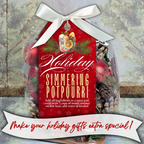 Red Holiday Potpourri Tag on Gift Bag
Red simmering potpourri tag with white script and gold lettering tied to a holiday gift bag. Perfect for handmade Christmas gifts, small business packaging, and religious holiday keepsakes.